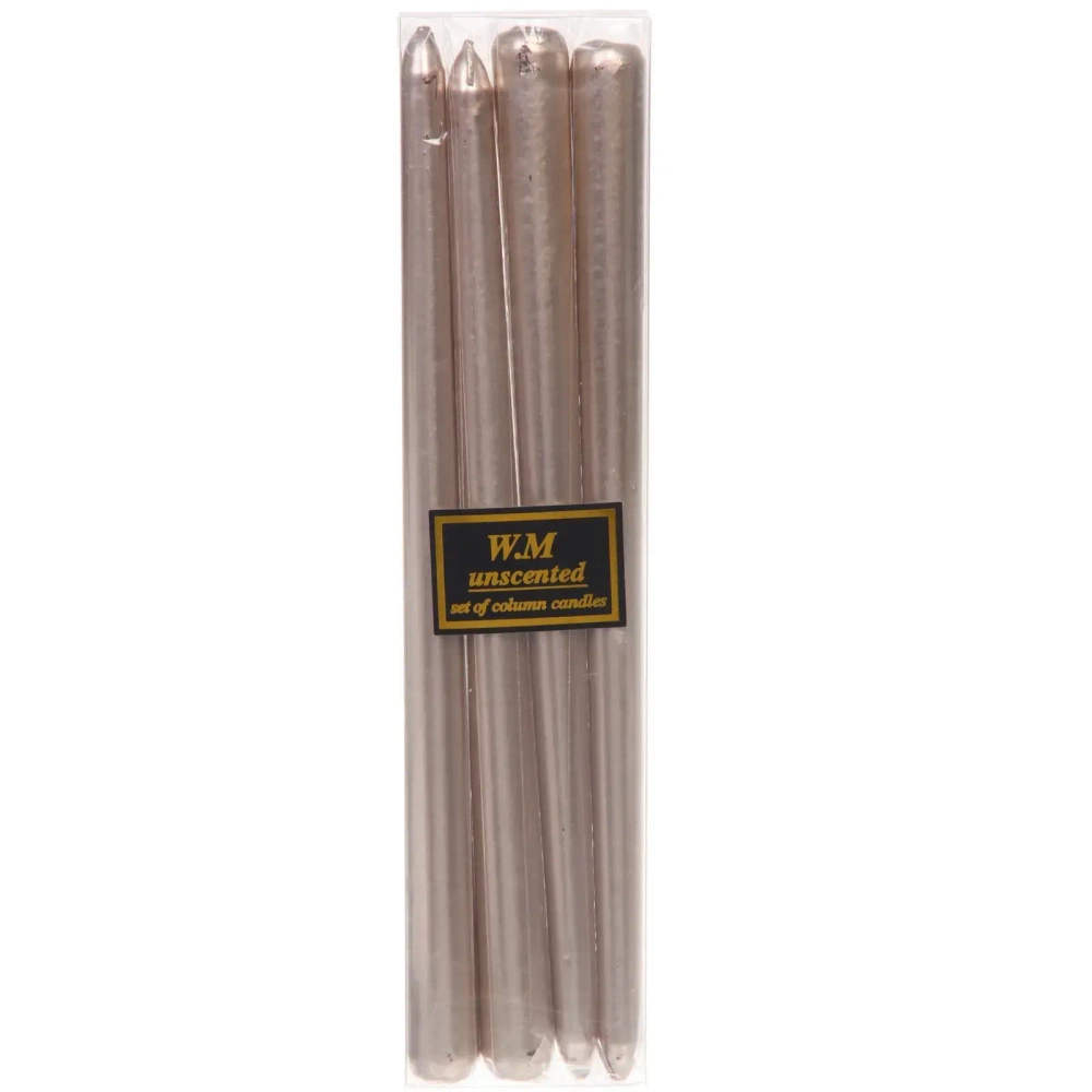 Свеча «Эдем» (набор 4 шт) 2.1*30 см, Розовое золото