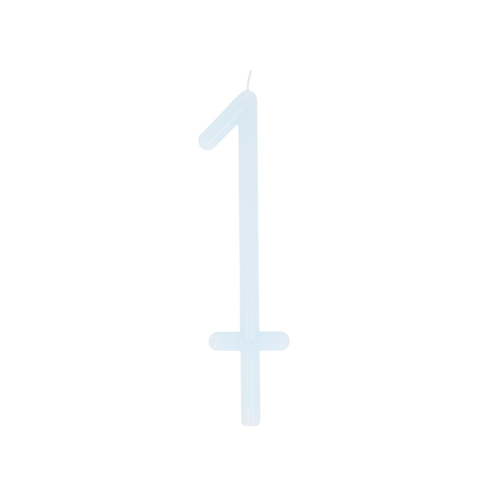 Свеча тонкая цифра "1"