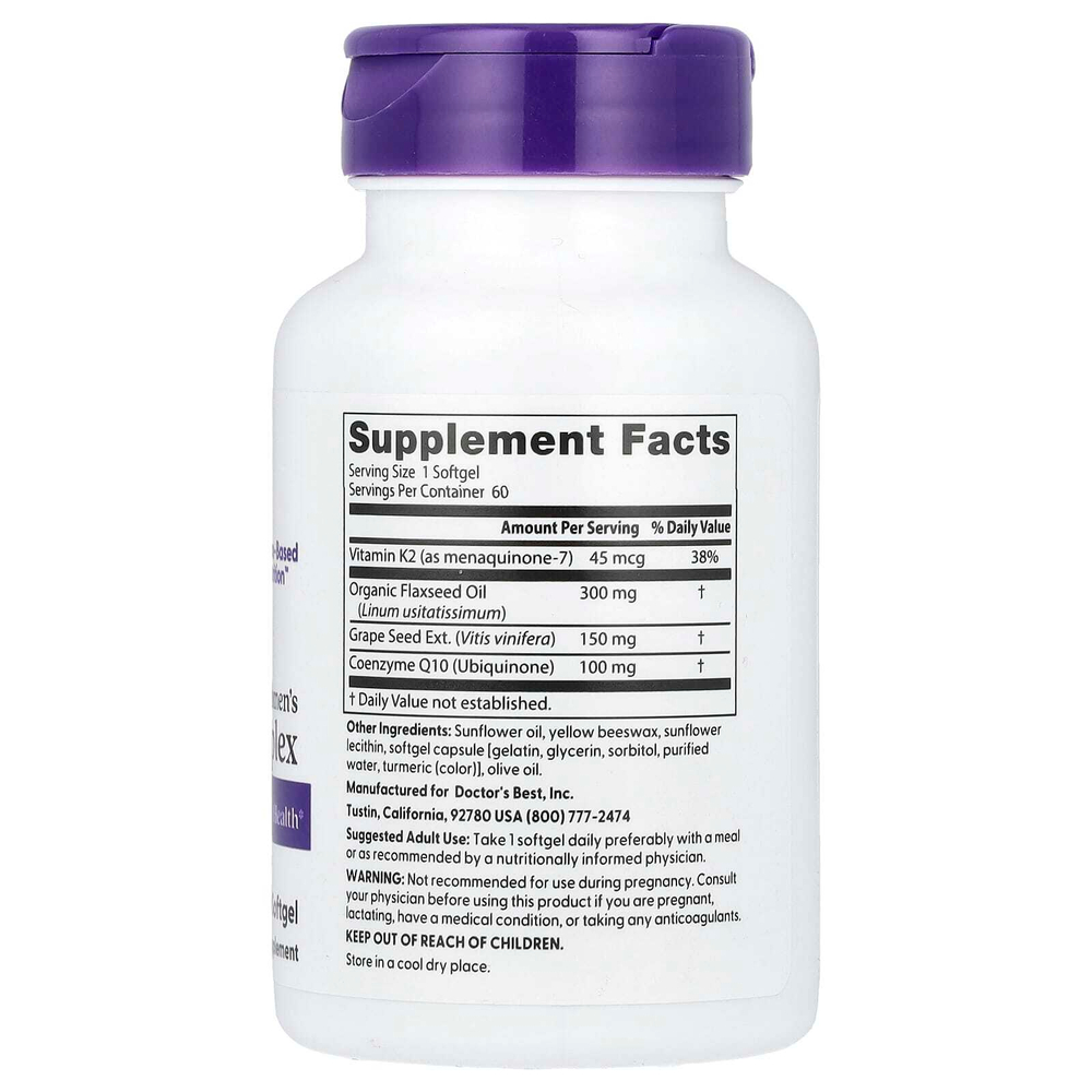 Doctor's Best, Women's Heart Complex, 60 мягких таблеток