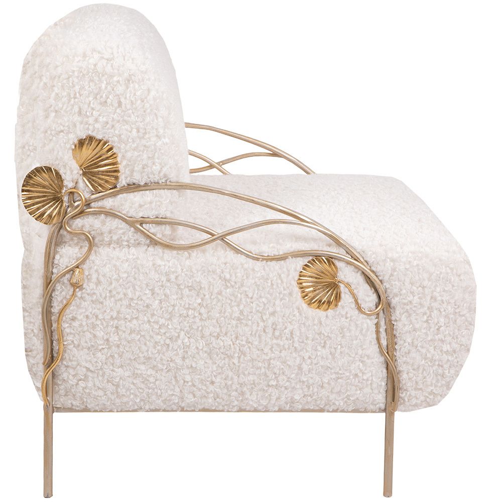 Кресло Нимфея Молоко Айвори