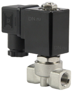 Two way normally closed with zero pressure differential electric solenoid valve ElephantVS2W-701 P-Z-NC PTFE G 110/220V, body material - stainless steel AISI 304, seal - PTFE, with coil YS-018 220V