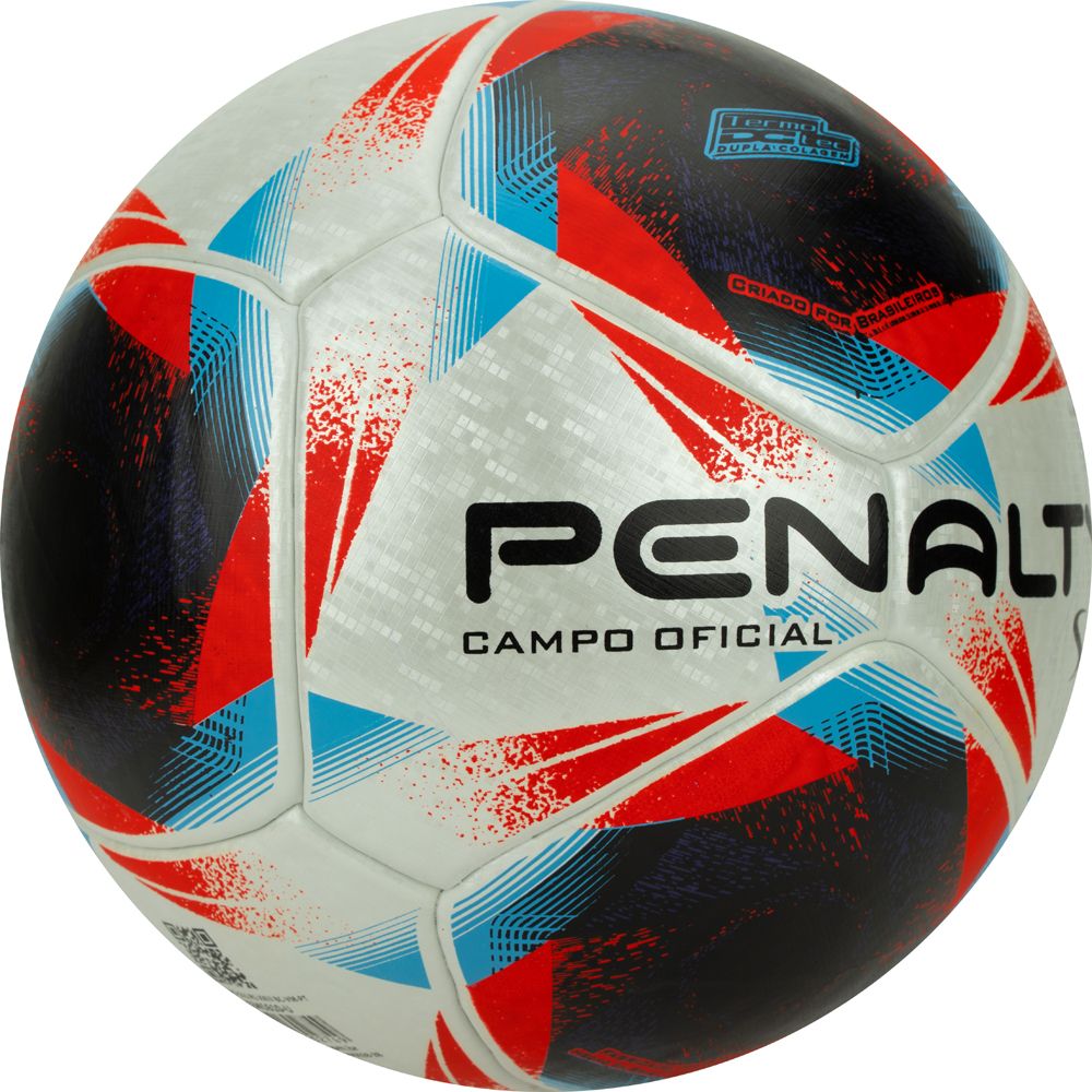 Мяч футбольный PENALTY BOLA CAMPO S11 R1 XXIII, 5416341610-U, р. 5, серебристо-красно-синий