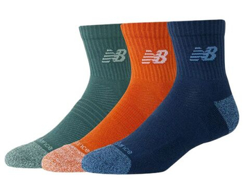 Теннисные носки New Balance Active Quarter 3P - multicolor