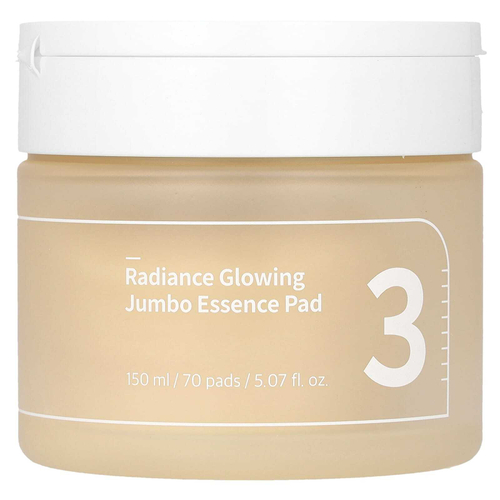 Numbuzin, No 3 Radiance Glowing Jumbo Essence Pad, 70 шт., 150 мл (5,07 жидк. унции)