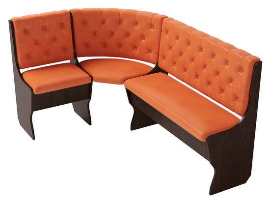 Диван угловой bravo "Оливьер" (Венге/Кожзам Marvel Mango) -G/Л3