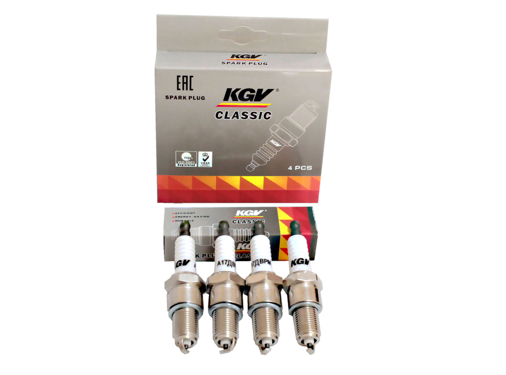 Свечи KGV Classic А17ДВРМ ВАЗ 2108-2110, Г-ль 3302, 3221, 2705, УАЗ (4шт.)