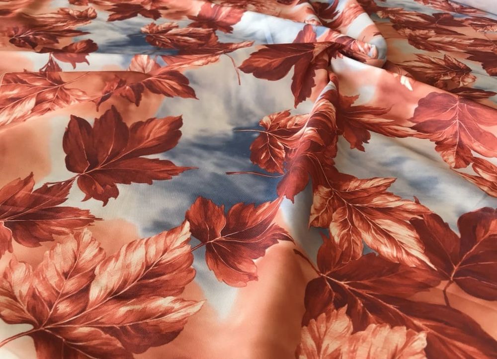 Тентовая ткань Листопад бордо