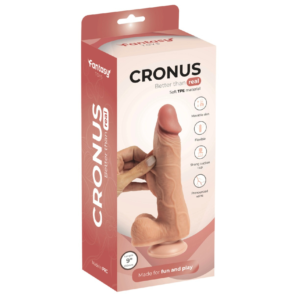 Фаллоимитатор Cronus с подвижной кожей Fantasy Toys 23 см