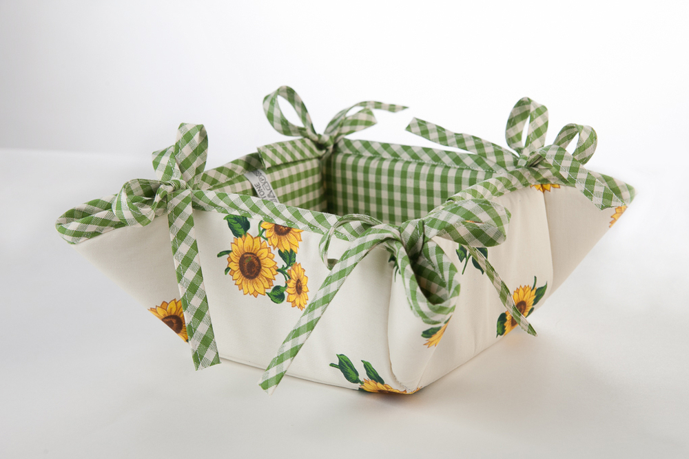 Хлебница 17х17 Old Florence Girasoli зелёная  Италия