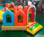 Коммерческий надувной батут «Друзья-зверята», 4*3*2,9