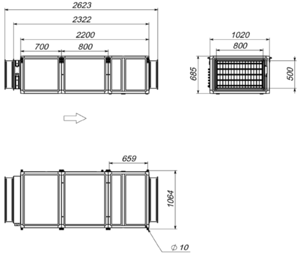 Приточная установка Breezart 6000 Lux 60 - 380/3