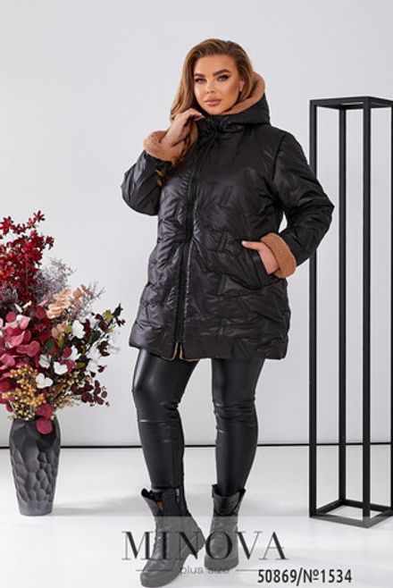 Куртка 1534-Черный Minova Фото 2