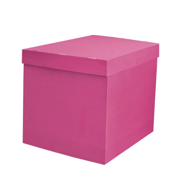 Коробка для воздушных шаров фуксия 60*60*60 см №8