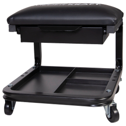 WDK-86030  Табурет ремонтный, полка у основания, ящик для инструментов под сиденьем