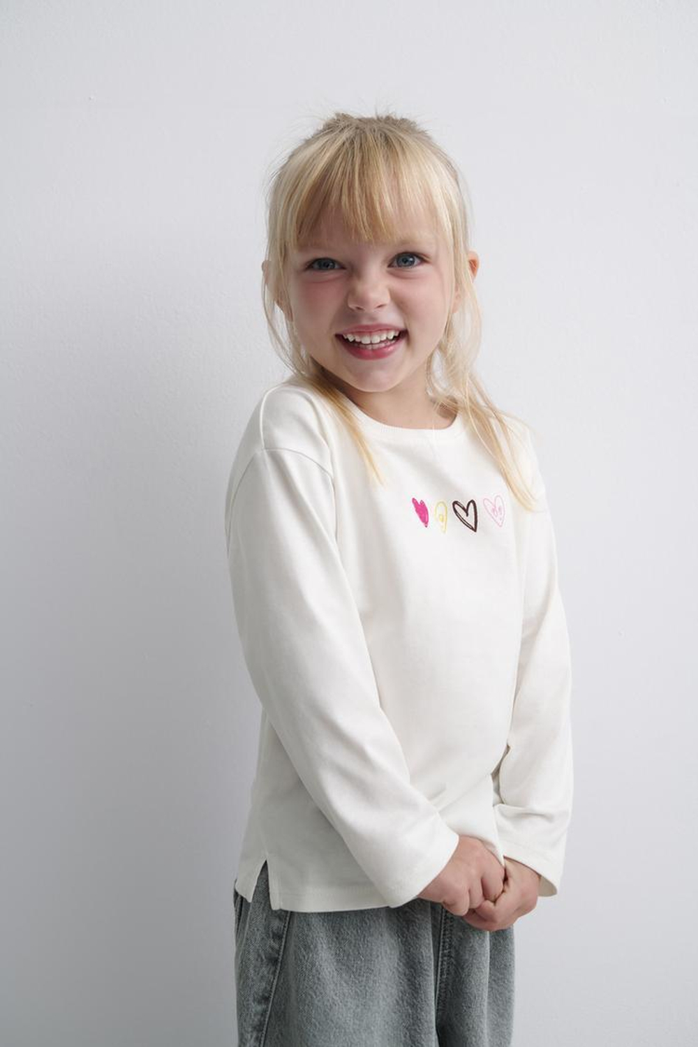 ZARA ФУТБОЛКА С ПРИНТОМ, БЕЛЫЙ