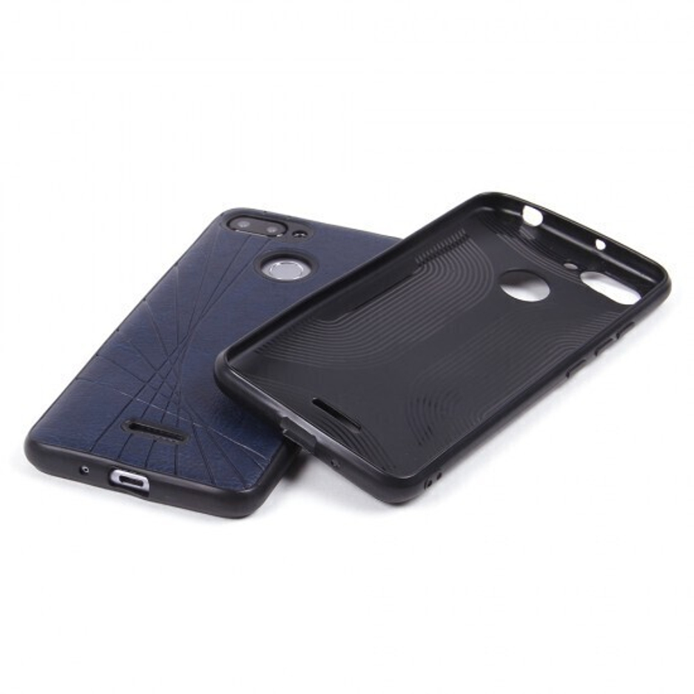 Чехол ТПУ под кожу для Xiaomi Redmi 6, 011178 Синий