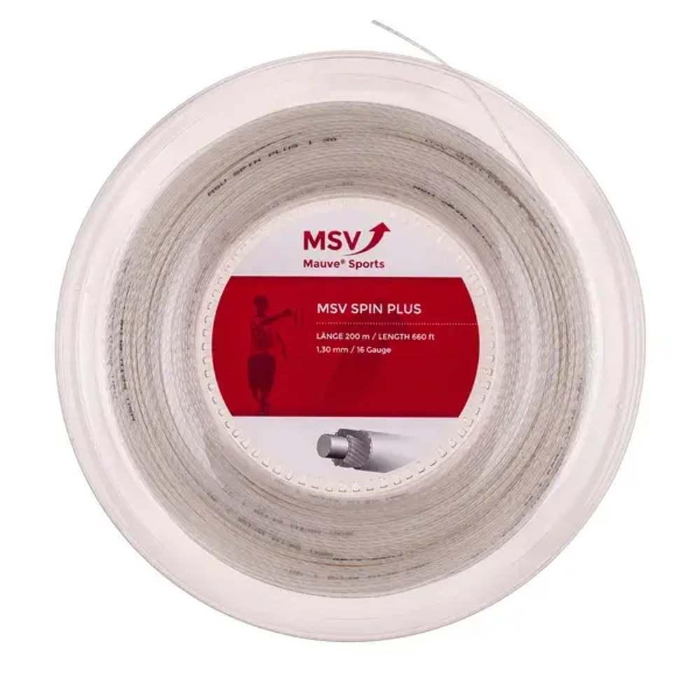 Теннисная струна MSV Spin Plus Tennis String 200m 1,30mm pearl