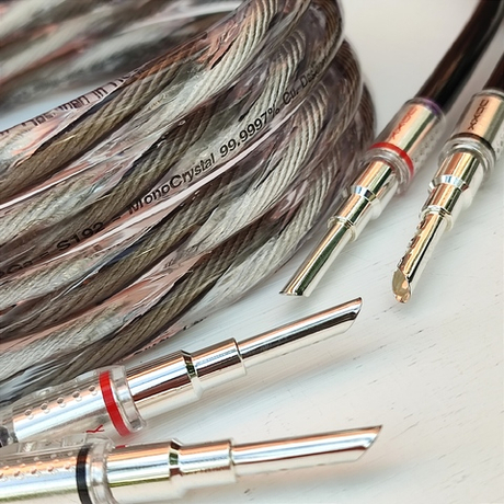 DAXX S192s Акустический кабель 12AWG (3.3мм.кв) из посеребренной монокристаллической меди -готовая пара-