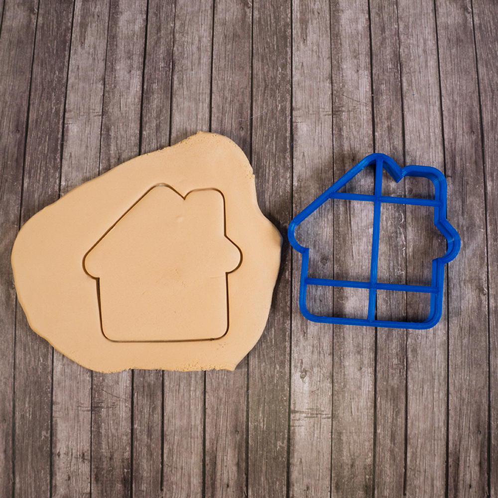 Вырубка для пряника "Домик" пластик, 11 см