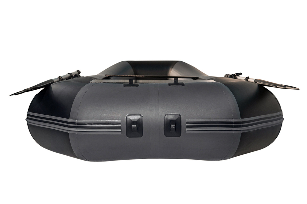 YACHTMAN-280 МНД НАДУВНОЕ ДНО (Яхтман) серый-черный (лодка ПВХ с усилением)