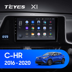 Teyes X1 9" для Toyota C-HR 2016-2020 (прав)
