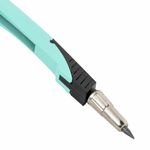 Циркуль с защитным колпачком BRAUBERG "ULTRA", 135 мм, мятный, блистер, 210820