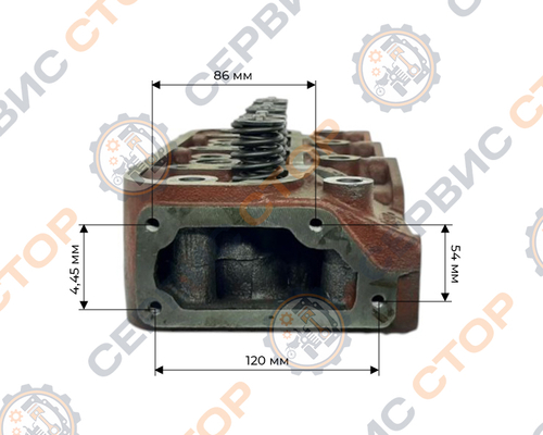 Головка блока цилиндров с клапанами КМ385ВТ