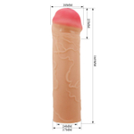 Телесная насадка-удлинитель на пенис Nile - 16,5 см.