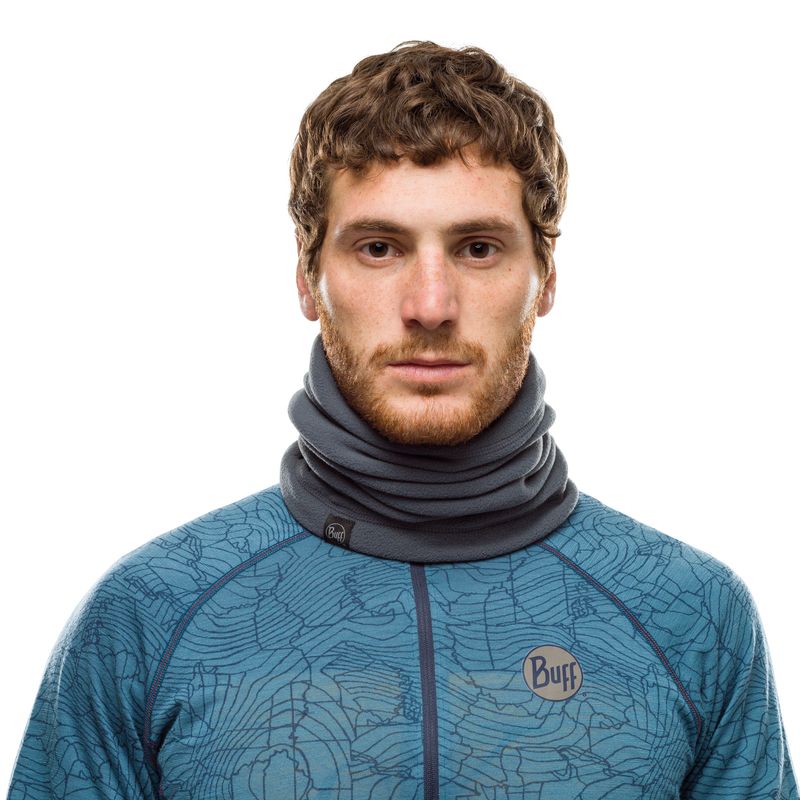 Шарф-труба флисовый Buff Neckwarmer Polar Solid Grey Фото 2