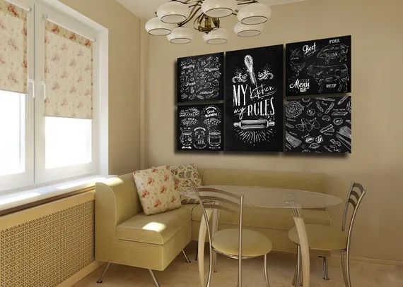 Модульная картина "Правило кухни"