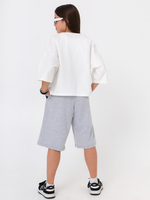 Бермуды трикотажные Over, меланж