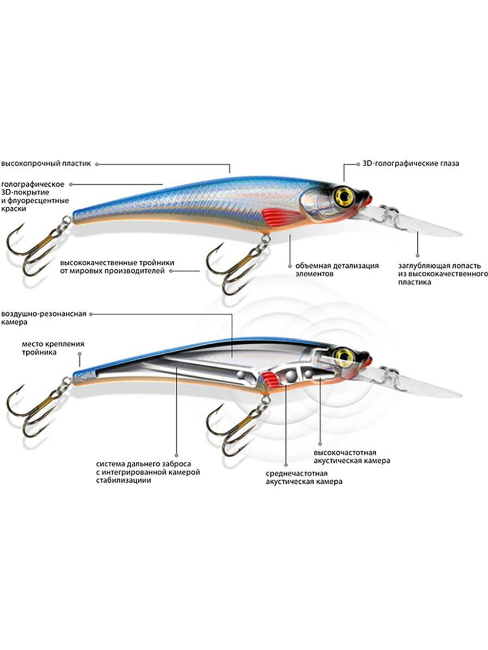 Воблер Минноу Пан 130mm, вес - 13,0g,