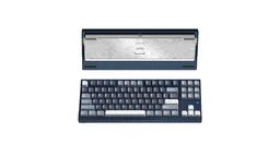 Wobkey Crush 80 Reboot Pro Navy, механическая клавиатура на белом фоне