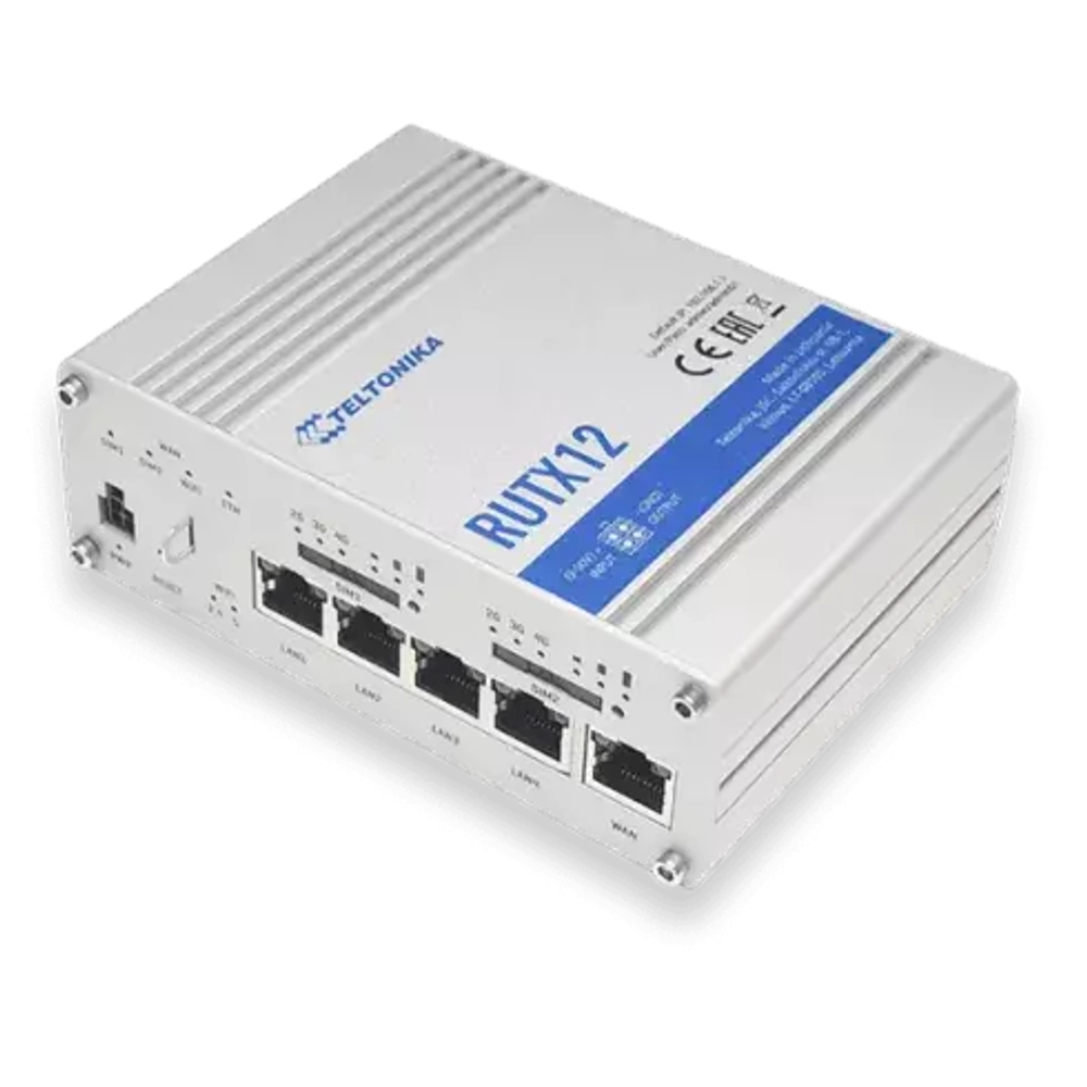 Маршрутизатор TELTONIKA RUTX12 Dual LTE Cat 6 (RUTX12000000)