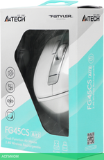 Мышь A4Tech Fstyler FG45CS Air 2 Silver White