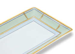 Блюдо прямоугольное Richard Ginori Diva Verde (28.6 х 12.1 см)