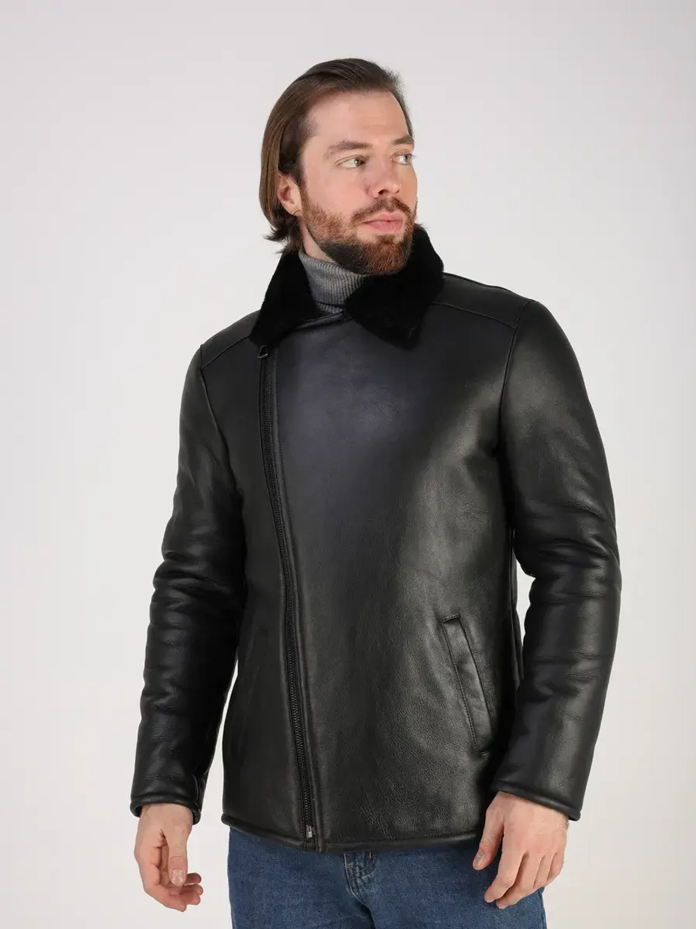 Дубленка зимняя натуральная куртка косуха