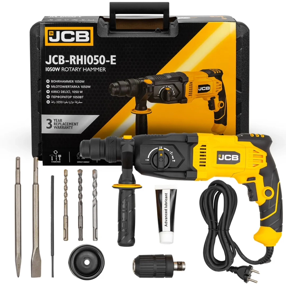 Перфоратор электрический (1050W, 0-4800об/мин, 3,5J) JCB JCB-RH1050-E