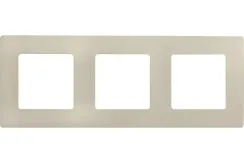 Рамка Legrand Etika 3-постовая слоновая кость 25684