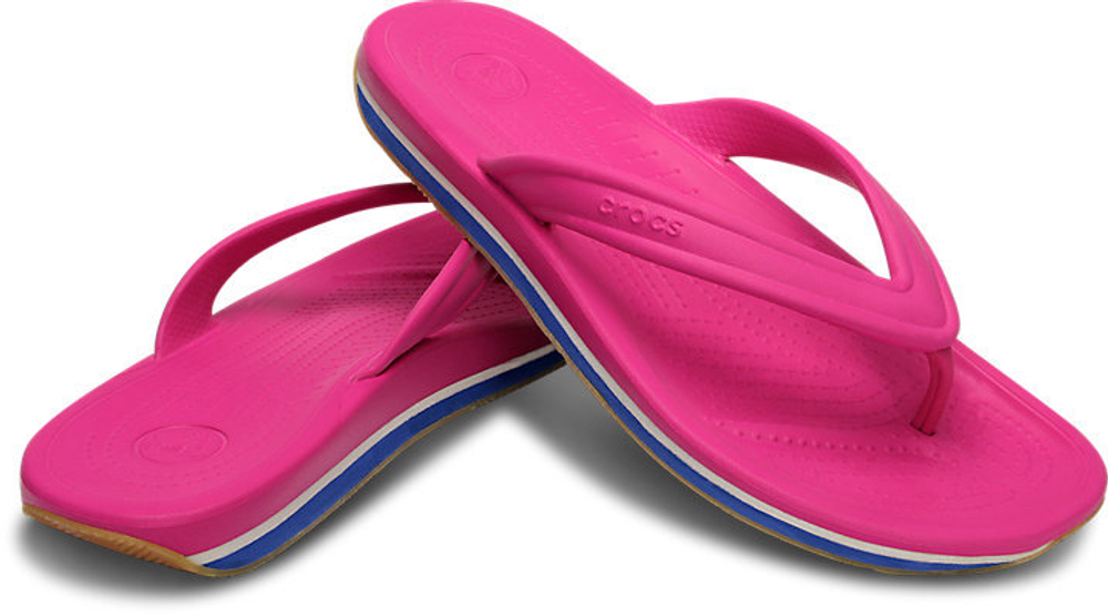 Шлепанцы Crocs Retro Flip Fuchsia / Sea Blue
