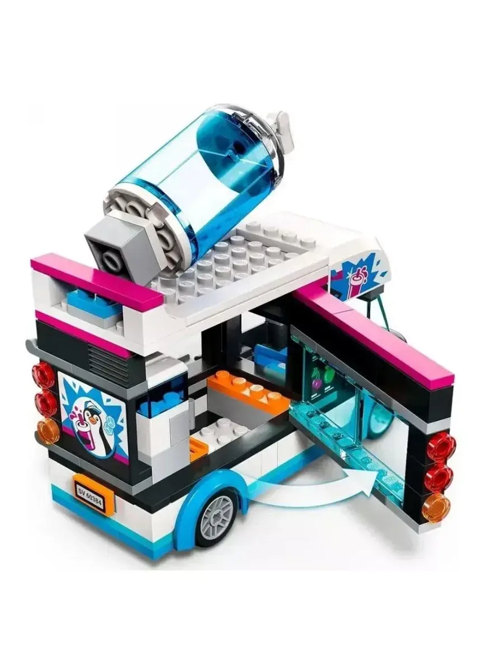 Конструктор Сити Фургон для шейков Пингвин 213 деталей