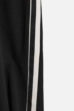 ZARA БРЮКИ ИЗ ВЫСОКОТЕХНОЛОГИЧНОЙ ТКАНИ С ЛАМПАСАМИ, ЧЕРНЫЙ