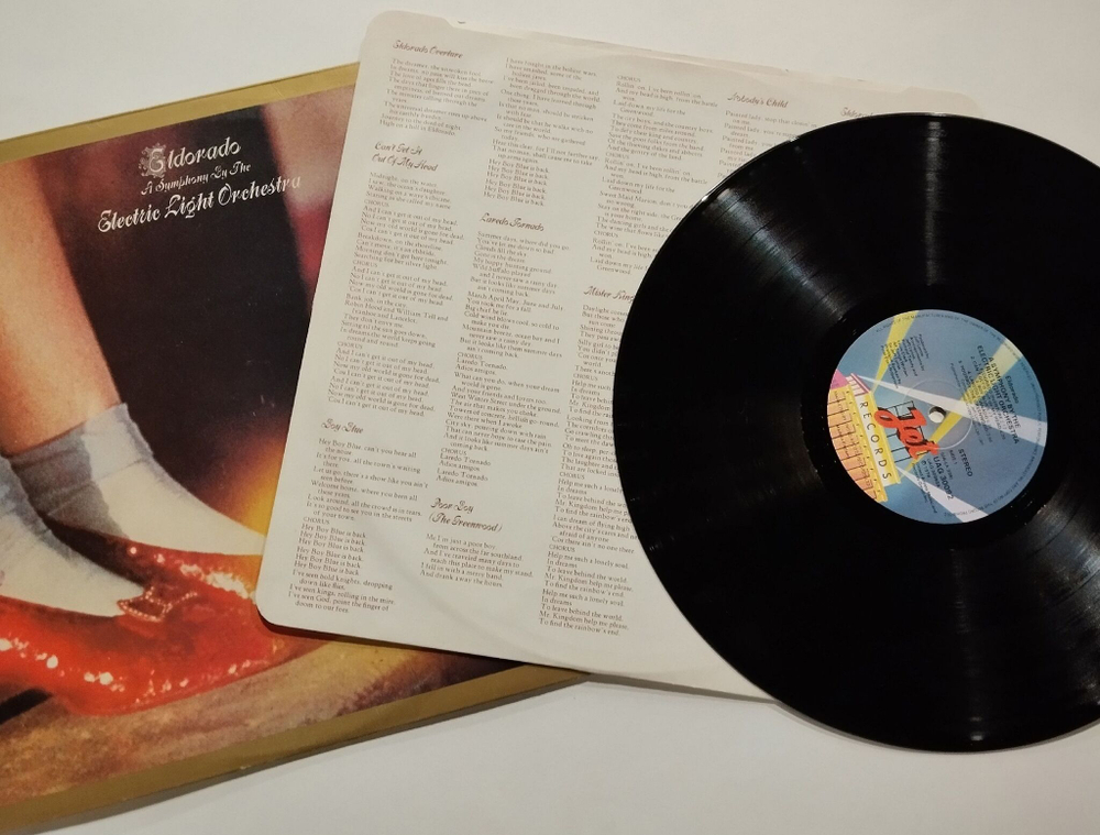 Винтажная виниловая пластинка LP ELO Eldorado A Symphony By The Electric Light Orchestra (UK 1974)