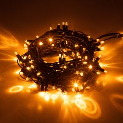 Гирлянда ЭРА ERAPS-NZ2 светодиодная новогодняя нить уличная 10 м желтая 100 LED