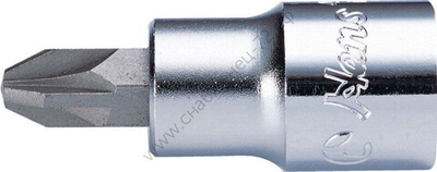 Торцевая головка короткая 1/4" PZ1, 2023PZ1, Hans