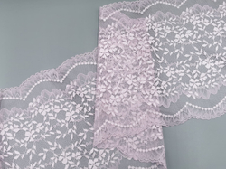 Эластичное кружево, 24см, розовая вода (Арт: EK-2755), м