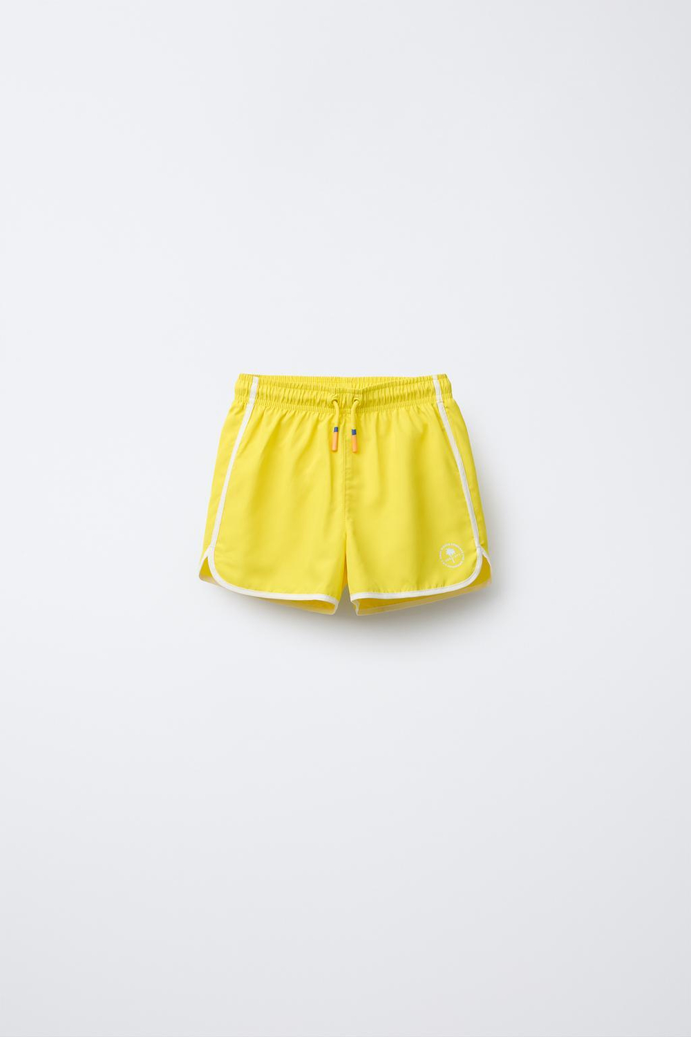 ZARA ПЛАВКИ С ПРИНТОМ «ПАЛЬМЫ», ЖЕЛТЫЙ