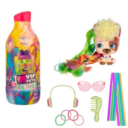 I Love VIP Pets - фигурка для укладки длинношерстных собак-сюрпризов Color Boost 712003