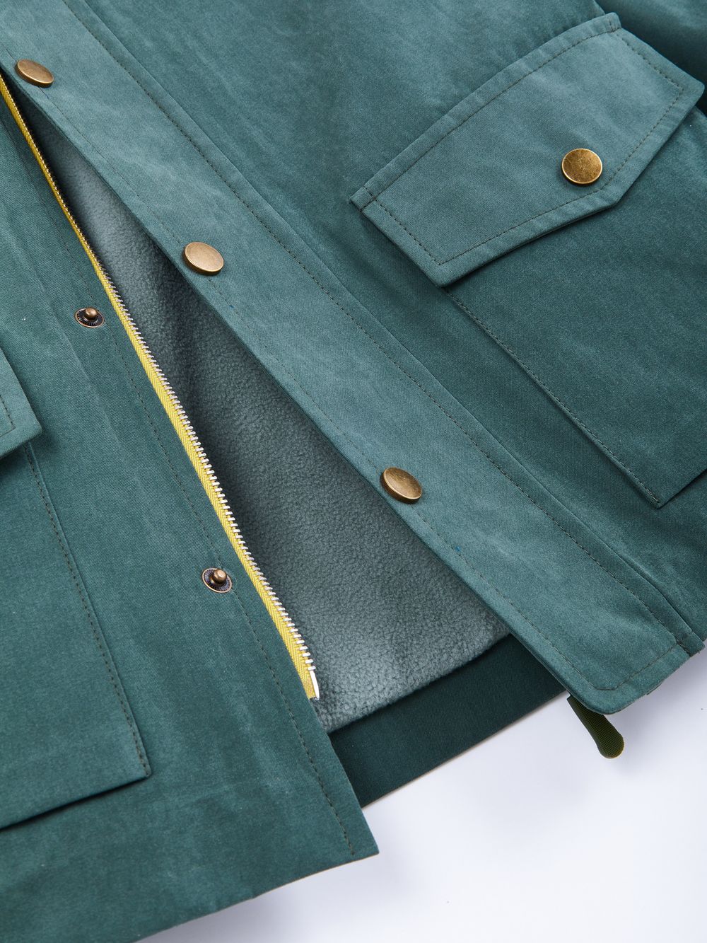 Парка c флисом изумруд