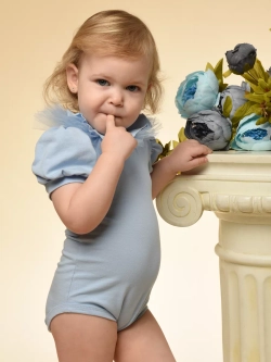 Боди с декоративным воротничком